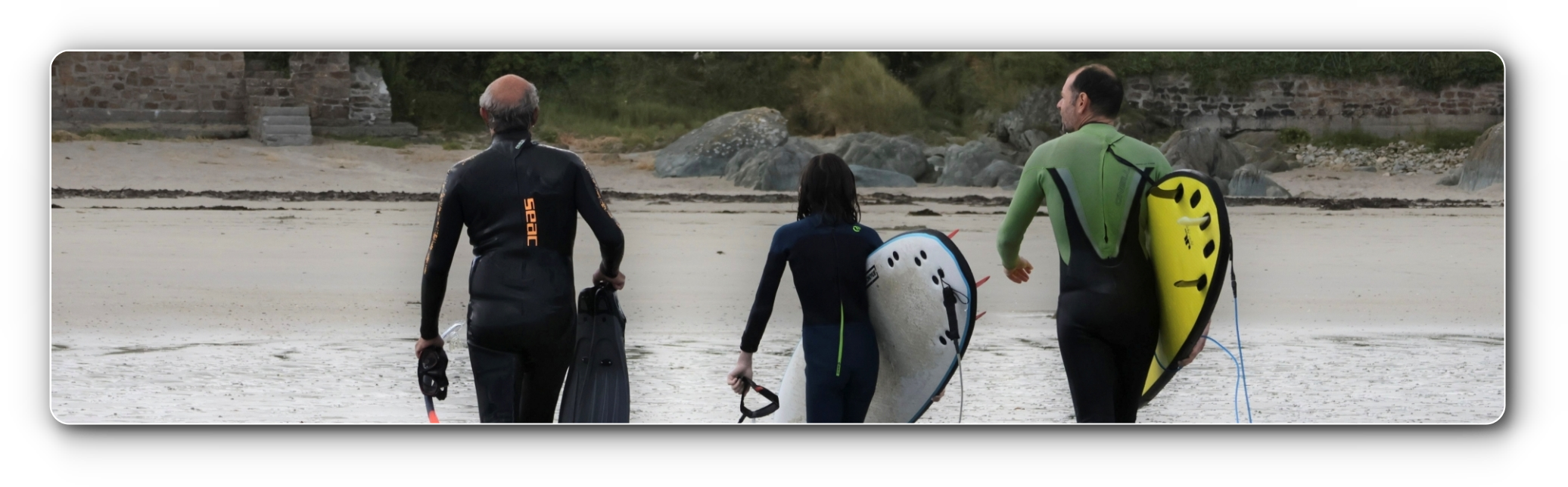 Le trio famille-locquirec
